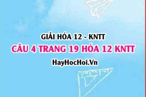 Giải câu 4 luyện tập trang 19 Hóa 12 Kết nối tri thức SGK